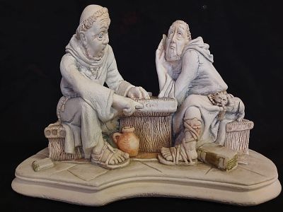 Plaster Sculpture Signed and Numbered "OH BROTHER". This exquisite "OH BROTHER" plaster 