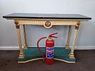 Neoclassical Style Console Table with Marble Top. This console table has an elegant, timeless תמונה - 5