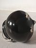 Vintage Three-Legged Uvongo Beach Ceramic Pot – Black Enamel with Metal Handle. A charming תמונה - 1