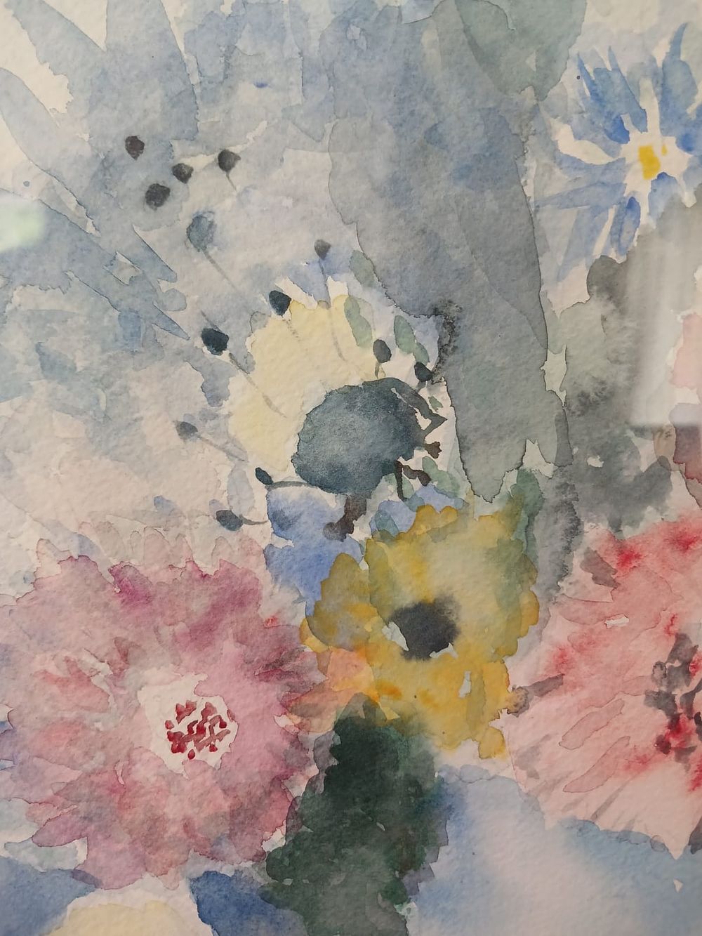 Floral Watercolour. Delicate and timeless, this floral watercolour painting is beautifully 