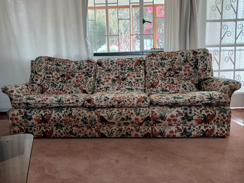 3 Seater Couch. Comfortable and practical, this 3-seater couch is in used but acceptable 