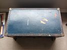 Vintage Shipping Trunk. Sturdy vintage shipping trunk with classic design, ideal for storage Image - 2