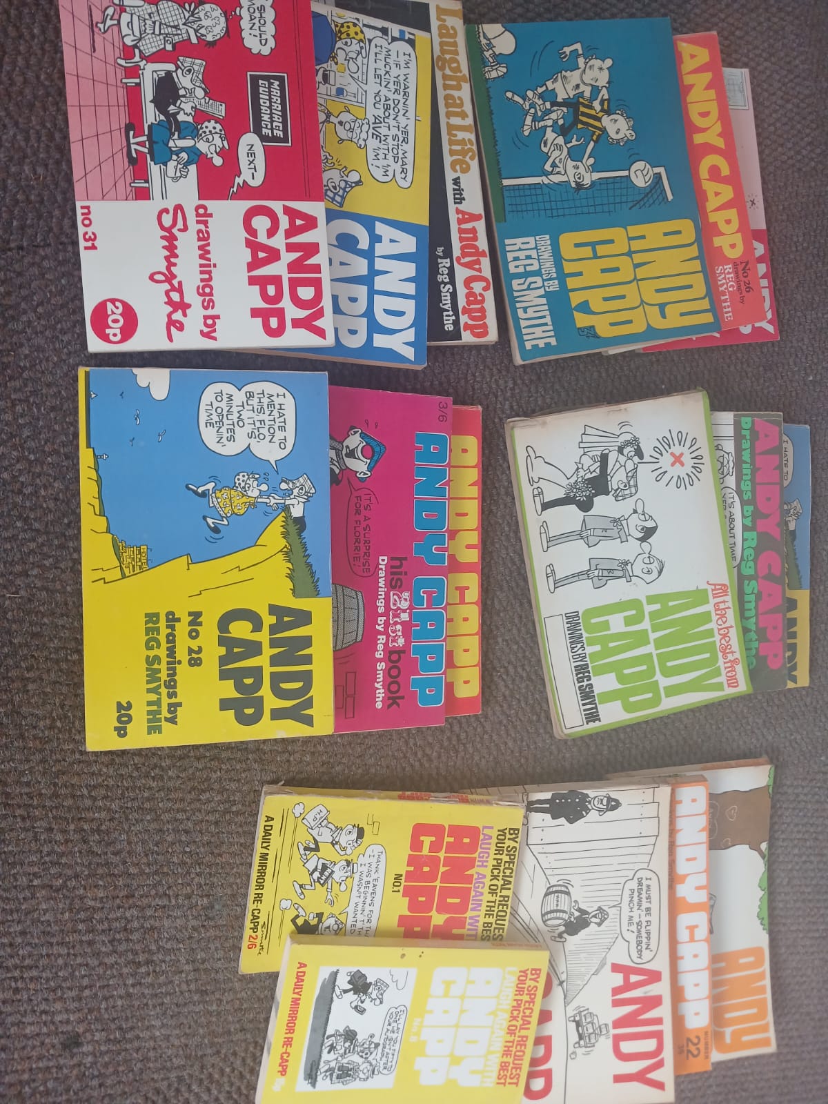 Lot 115 - Lot of 17 Andy Capp Comic Books (Vintage Humor Collection ...