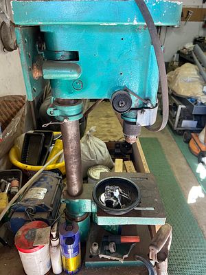 Maco 13mm Drill Press with Upgraded Larger Motor - Working. Reliable Maco 13mm drill press 