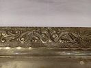 Silver-Plated Matzah Tray. A silver-plated matzah tray features a sleek and understated design Image - 3