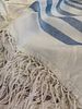 Vintage Adults Tallit in Blue & White. A vintage adult's tallit made of lightweight acrylic Image - 3