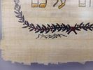 Hebrew Greeting on Papyrus . The words "Shalom Aleichem" in Hebrew as a greeting that translates Image - 2