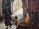 Unattributed painting - a View in the Old City of Jerusalem. The Unattributed Painting - A View Image - 1