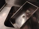 85cm Stainless Steel Commercial Sink | Prep Station with Integrated Backsplash | Double Basin תמונה - 1
