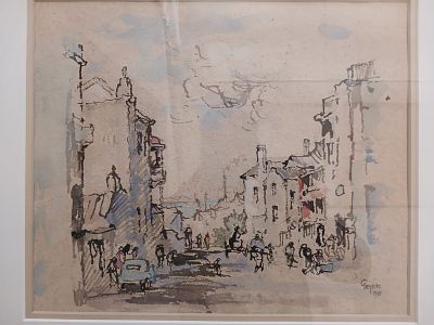 Gregoire Boonzaier – District 6, 1968, Ink & Watercolour. From the S & B Lyons collection we 