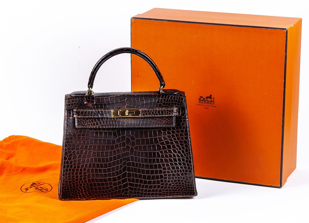 HERM&Egrave;S. A Kelly bag in crocodile skin 8.000 - 10.000 €