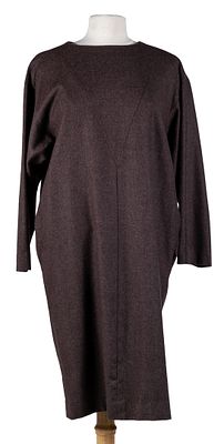 DIOR. A flannel trapeze sheath dress. Size 40 600 - 800 €