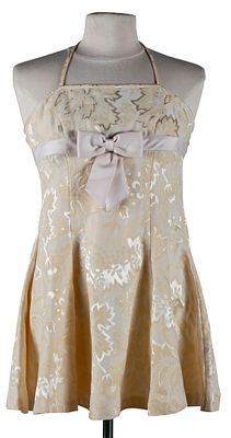 VALENTINO. A cocktail floral dress with bow 200 - 300 €