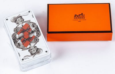 HERM&Egrave;S. French playing cards with original box 150 - 200 €