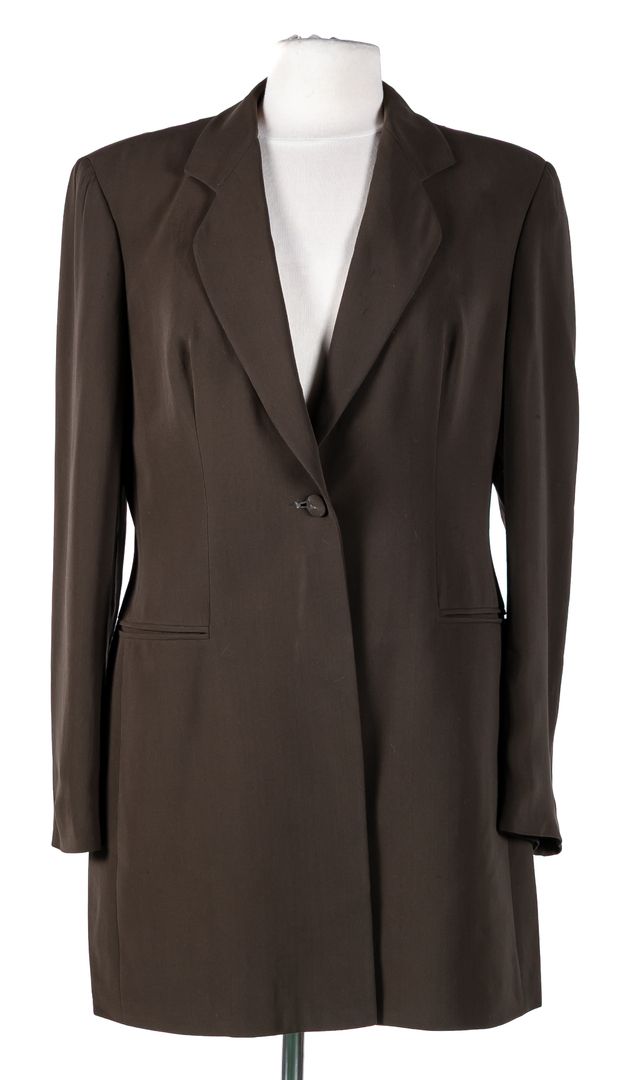 ARMANI. A taupe-colored cotton jacket 100 - 150 €