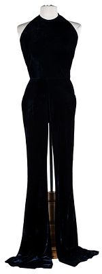 RAT &amp; BOA. A black velvet jumpsuit 125 - 150 €