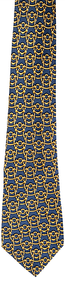 C&Eacute;LINE. A silk tie decorated with gilded chains 70 - 100 €