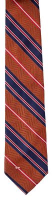 VALENTINO. A silk tie in blue and orange 70 - 100 €