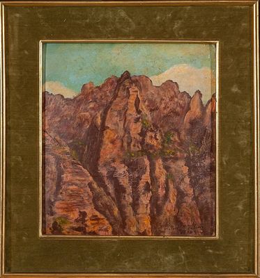 Risco. Jos&eacute; Mar&iacute;a Velasco G&oacute;mez (Temascalcingo, Mexico 1840 - La Villa de 