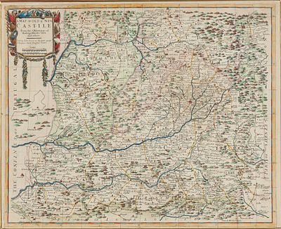 Mapa de Castilla la Nueva y la Vieja. English School, 18th Century "Map of Old and New Castile" 
