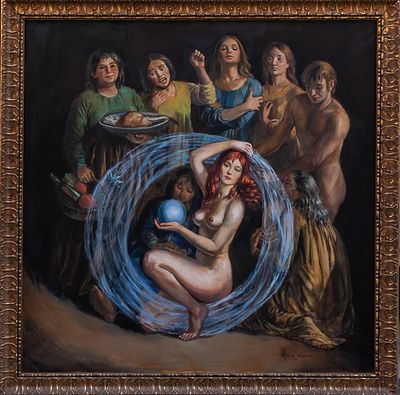 Pensando en sus pecados. Vicente Maeso (Melilla, 1919 - Madrid, 1993) “Thinking about their 