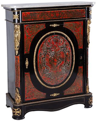 Marquetry entanglements type “Boulle” Napoleon III. late 19th century 103 x 39 x 83 cm 1.500 - 
