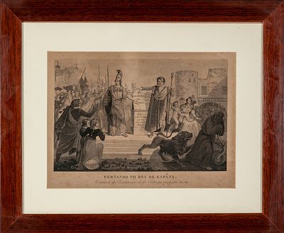 Fernando VII Rey de Espa&ntilde;a. Spanish School, 19th Century “Ferdinand VII King of Spain” 