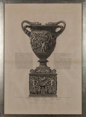 Copa cl&aacute;sica. Giovanni Battista Piranesi (Mogliano, Veneto 1720 – Rome, 1778) "Classical Vase" 