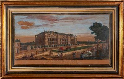 Vue du Ch&acirc;teau Royal de Madrid. Jacques Rigaud, (c.1671/91 - 1754) “View of the Royal Castle of 