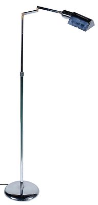 A chromed-steel height-adjustable floor lamp 130 cm 100 - 150 €