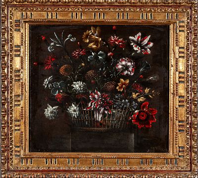 Florero. C&iacute;rculo de Juan de Arellano, S.XVII "Florero" &Oacute;leo sobre lienzo 58 x 64 