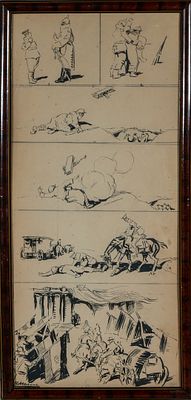Vi&ntilde;etas de guerra. Ricardo Mar&iacute;n, 19th - 20th Century (Barcelona, 1874 - M&eacute;xico 