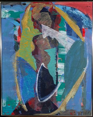 Composici&oacute;n. Juan Gomila (b. Spain, 1942) “Composition” Mixed media on paper Signed and dated 