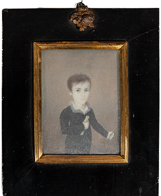 Miniature "Portrait of a boy", 19th century 8,5 x 6,5 cm 150 - 300 €