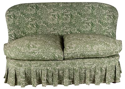 An upholstered two-seater sofa 78 x 60 x 120 cm 100 - 250 €