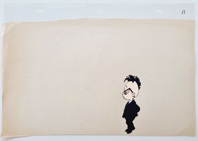 Фаза движения из мультфильма &laquo;Незнайка на Луне&raquo; (1990-е; худ О. Новосёлова). 
СССР, студия &laquo;FAF 