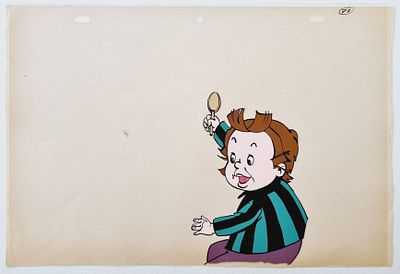 Фаза движения из мультфильма &laquo;Незнайка на Луне&raquo; (1990-е; худ О. Новосёлова). 
СССР, студия &laquo;FAF 