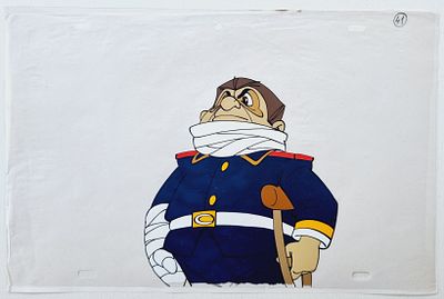 Фаза движения из мультфильма &laquo;Незнайка на Луне&raquo; (1990-е; худ О. Новосёлова). 
СССР, студия &laquo;FAF 