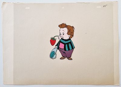 Фаза движения из мультфильма &laquo;Незнайка на Луне&raquo; (1990-е; худ О. Новосёлова) 
СССР, студия &laquo;FAF 