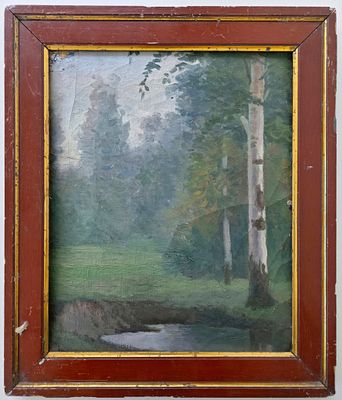 Фёдоров Василий Герасимович (1857 - 1928 гг.) Опушка леса
Россия, нач. ХХ века. Фанера, масло. Р 