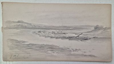 Рисунок старинный, бумага, карандаш, 19 век?
. Рисунок старинный, бумага, карандаш 
размер 22х12 см