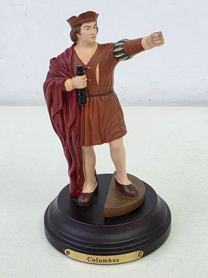 Статуэтка "Христофор Колумб". 
Разрабoтанa и пpoизвeдена иcпaнской Студиeй дизайна миниaтюрной 