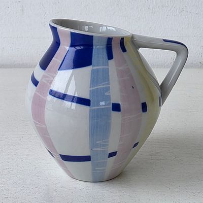 Молочник - Сливочник Радужный или Солнечный - Фарфор ЛФЗ СССР - Редкость. Размер: 10,5 х 10 х 9 