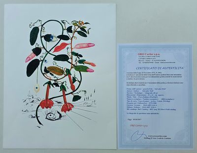 Дали Сальвадор (1904-1989). Горошек (с пальцами и глазом художника) 1967г. Дали Сальвадор 