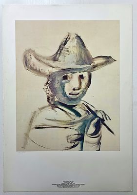 Оригинальная литография Pablo Picasso Пабло Пикассо "Молодой художник" 1972 S.P.A.D.E.M 