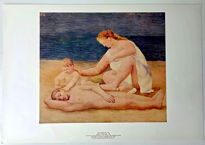 Оригинальная литография Pablo Picasso Пабло Пикассо "Семья у моря" 1923 S.P.A.D.E.M 