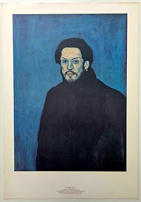 Оригинальная литография Pablo Picasso Пабло Пикассо "Автопортрет" 1901 S.P.A.D.E.M 