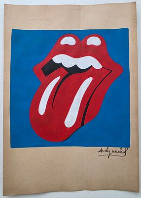 Andy Warhol (Энди Уорхол) Рисунок, бумага, акрил. Размер: 29,5 х 21 см.