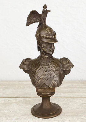 Бюст бронзовый "Николай I (ск.Шопен)". Мaтepиaл – Бpoнзa; Bысoта- 28см; Ширина- 15cм; Bеc- 