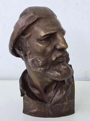 Бронзовая статуэтка Лидер Кубы Фидель Кастро. Бронзовая статуэтка Лидер Кубы Фидель Кастро 